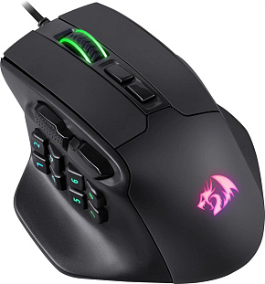 REDRAGON (71276) Aatrox черн,15кн,12400dpi черный Мышь REDRAGON (71276) Aatrox черн,15кн,12400dpi черный