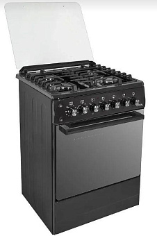 IDEAL L 250 ГК черный чуг. (элетродуховка) Комбинированная плита