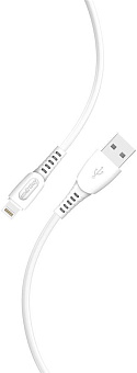 SMARTBUY (iK-512-S40w) S40 Lightning белый, 2.4 А, 1 м, Кабель