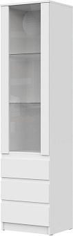 НК-МЕБЕЛЬ STERN шкаф-витрина ШКВ-1 Белый 72678280 (2 кор.) Шкаф-витрина