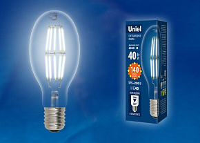 UNIEL (UL-00003762) LED-ED90-40W/NW/E40/CL GLP05TR ЛАМПЫ СВЕТОДИОДНЫЕ (ЦОКОЛЬ - E27, Е40)