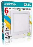 SMARTBUY (SBL-DLSq-6-4K) 6w/4000K Светильник SMARTBUY (SBL-DLSq-6-4K) 6w/4000K