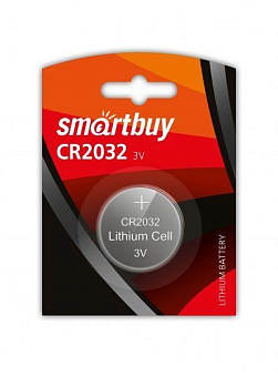 SMARTBUY (SBBL-2032-1B) Литиевый элемент питания CR2032/1B Элементы питания