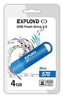 EXPLOYD 4GB 570 синий [EX-4GB-570-Blue] USB флэш-накопитель