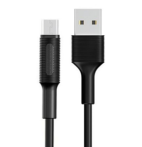 BOROFONE (6957531081654) BX1 USB (m)-microUSB (m) 1м черный Кабель microUSB