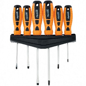 SPARTA Набор отверток "Point", CrV, двухкомпонентные рукоятки, 6 шт. 11782 Отвертки (наборы) SPARTA Набор отверток "Point", CrV, двухкомпонентные руко