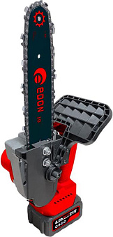 EDON UNS-21/25BL черный/красный 22470 10", 21В, 1аккум Пила цепная аккумуляторная