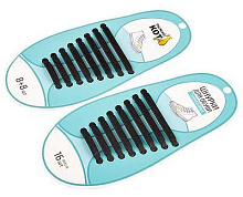 РЫЖИЙ КОТ Шнурки для обуви силиконовые, черные (105169) РЫЖИЙ КОТ Шнурки для обуви силиконовые, черные (105169)