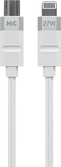 MORE CHOICE (4620202555083) K87ia 2м USB 3.0A PD 27W для Lightning ng 8-pin Type-C - 2м , белый Кабель