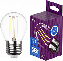 REV 32484 3 G45 5Вт E27 4000K Лампа filament