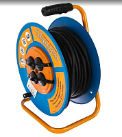 GLANZEN EB-30-009, на катушке, с/з, 4 роз- 30м Удлинитель