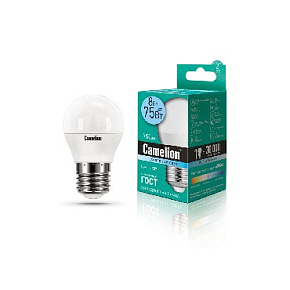 CAMELION (12394) LED8-G45/845/E27/4500К/8Вт Светодиодная лампа