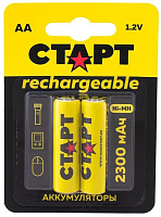 СТАРТ (19342) HR6 AA 2300mAh Ni-MH BL2 Аккумулятор