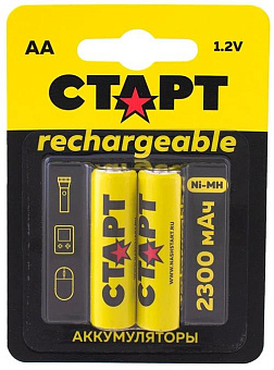 СТАРТ (19342) HR6 AA 2300mAh Ni-MH BL2 Аккумулятор