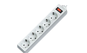 DEFENDER (99481) ES 1.8, 5роз - 1,8м - белый Сетевой фильтр