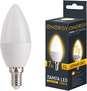 ENERGY LED С37-7-E14-3000 (109288) Лампа светодиодная