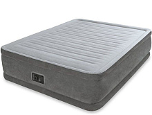 INTEX Кровать флок Квин комфорт, 152х203х56см, 220в, встроенный насос, 64418 108-010 Надувные кровати
