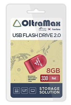 OLTRAMAX OM-8GB-330-Red USB флэш-накопитель