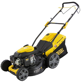 DENZEL Газонокосилка бензиновая GLD-460SP, 146 куб.см., шир. 46 см,привод,7 уров.,травосб. 50 л 58803 Газонокосилка бензиновая