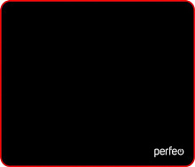 PERFEO (PF_D0718) "Black" "Красный" Коврик для мыши