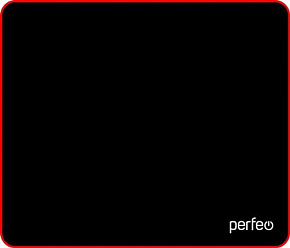 PERFEO (PF_D0718) "Black" "Красный" Коврик для мыши