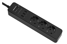 HARPER UCH-315 с USB зарядкой Черный Сетевой фильтр