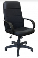 ЯРКРЕСЛА Кр58 ТГ ПЛАСТ С11(ткань черная)/ЭКО1 (экокожа черная) Кресло компьютерное