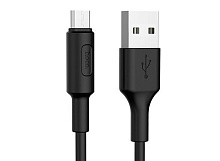 HOCO (6957531080121) X25 USB (m)-microUSB (m) 1.0м - черный Кабель