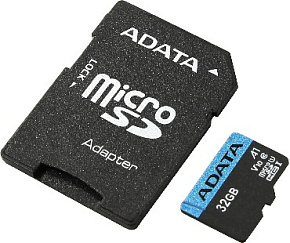 A-DATA 128GB MicroSDHC Class10 UHS-I A1 + адаптер (AUSDX128GUICL10A1-RA1) Карта памяти