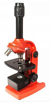 ЮННАТ 2П-1 80-400 Микроскоп с подсветкой (красный) Микроскоп
