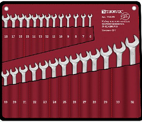 THORVIK W3S26TB Набор ключей гаечных комбинированных серии ARC, 6-32 мм, 26 предметов Набор ключей