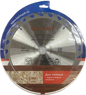 BELMASH 280x3,0/1,8x32/30, 24T RD124A Диск пильный