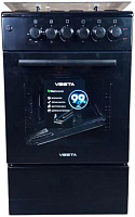 VESTA Valencia VKE 50 10-E с VD чёрный Газоэлектрическая плита VESTA Valencia VKE 50 10-E с VD чёрный