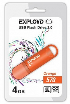 EXPLOYD 4GB 570 оранжевый [EX-4GB-570-Orange] USB флэш-накопитель
