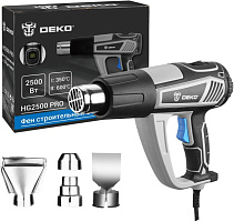 DEKO HG2500 PRO, 2500 Вт, с LCD дисплеем 063-4336 Фен строительный