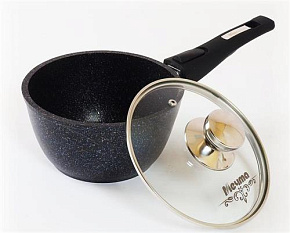 МЕЧТА 082803 Гранит star 1,7л несъемная ручка стеклянная крышка Ковш МЕЧТА 082803 Гранит star 1.7л со съемной ручкой и стекл. крышкой