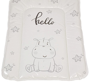 POLINI Матрас для пеленания Polini kids Бегемотик на комод, 70х50 см, серый (1уп) матрас для пеленания POLINI Матрас для пеленания Polini kids Бегемот