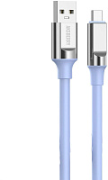 AKSBERRY (6900291890011) X159 Silicone USB-A Type-C, синий Кабель