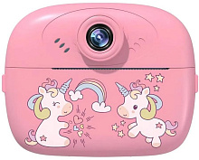 LEEF Детский фотоаппарат моментальной печати LF-CAM-02-pink, розовый