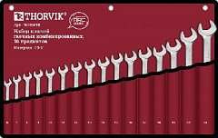 THORVIK W3S16TB Набор ключей гаечных комбинированных серии ARC в сумке, 6-24 мм, 16 предметов