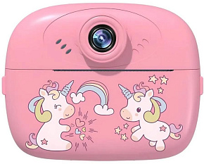 LEEF Детский фотоаппарат моментальной печати LF-CAM-02-pink, розовый