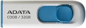 A-DATA 32GB С008 белый/голубой (AC008-32G-RWE) USB флэш-накопитель