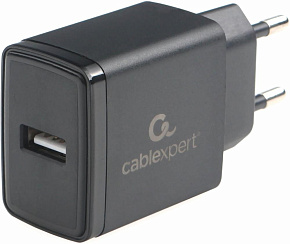 CABLEXPERT (22210) ЗУ10.5Вт, 2.1А, 1хUSB, чёрный, пакет СЗУ CABLEXPERT (22210) ЗУ10.5Вт, 2.1А, 1хUSB, чёрный, пакет
