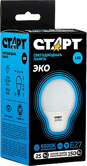 СТАРТ (464) LEDGLSE27 25W 65 WS 10/101 черный Светодиодная лампа