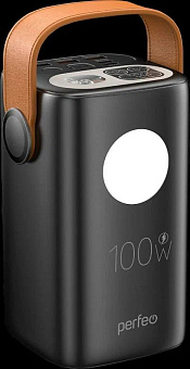 PERFEO (PF_E2268) MOON 100W 60000 mAh/LED дисплей, черный Повербанк PERFEO (PF_E2268) MOON 100W 60000 mAh/LED дисплей, черный
