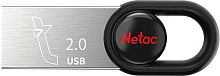 NETAC Флешка USB UM2 32ГБ, USB2.0, серебристый и черный [nt03um2n-032g-20bk] Флешка