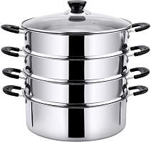 POMIDORO POMI D'ORO P630102 Vapore Мантоварка-пароварка, 26см мантоварка