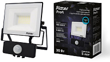 RITTER 53421 5 PROFI 30 Вт 6500К с датчиком движения черный Прожектор светодиодный