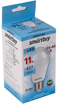 SMARTBUY (SBL-A60_24-48-11-40K-E27) 11W/4000/E27 Лампа светодиодная