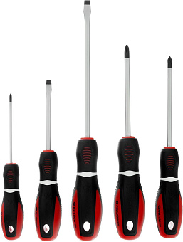 MATRIX Набор отверток "Era", 5 шт, CrV, трехкомпонентная рукоятка 13379 Набор отверток MATRIX Набор отверток "Era", 5 шт, CrV, трехкомпонентная рукоят